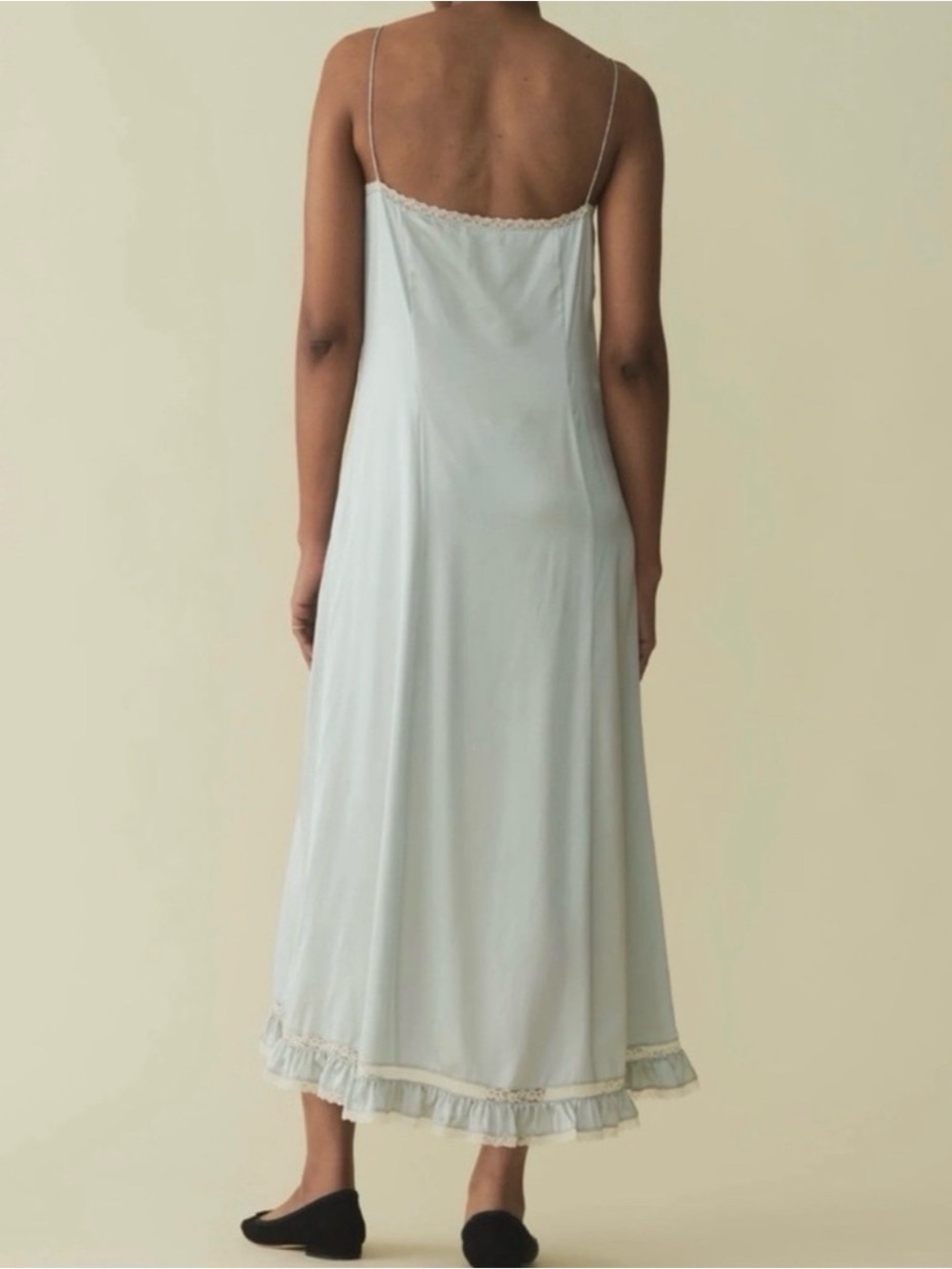 Doen Celano Silk Lace Dress in Light Blue Size Small - Picture 12 of 12
